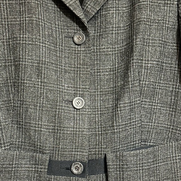 Larry Levine plaid Blazer Jacket Petite size - Picture 4 of 6